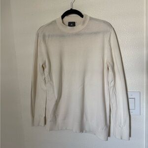 H&M Men's Off-White Crewneck Sweater